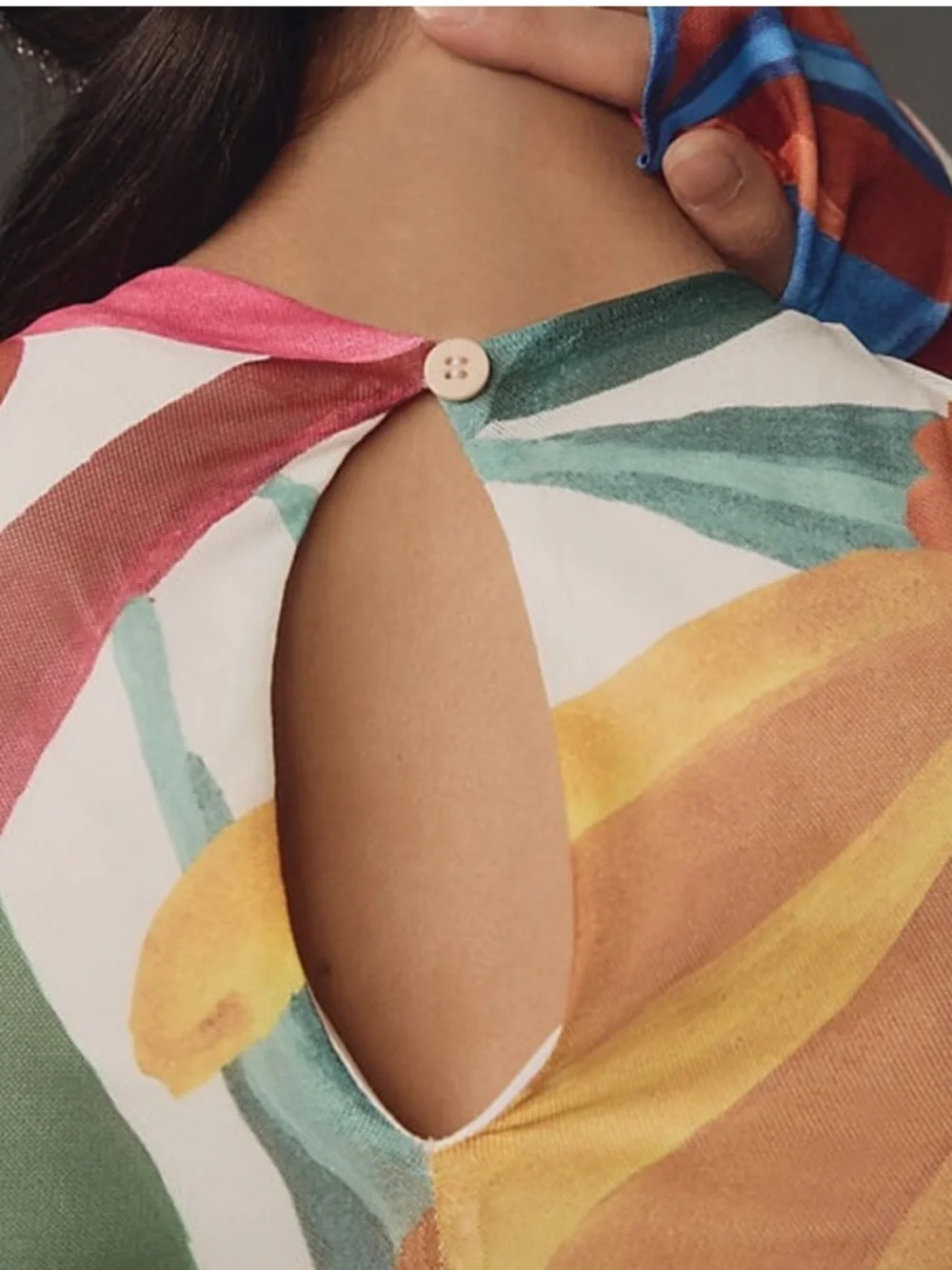 NWT Farm Rio Long-Sleeve Mock-Neck Mesh Slim Midi Dress NWT Large - Picture 6 of 13